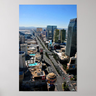 Poster Las Vegas Strip Skyline Cityscape America USA