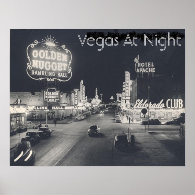 Poster Las Vegas vintage Strip (Devant)