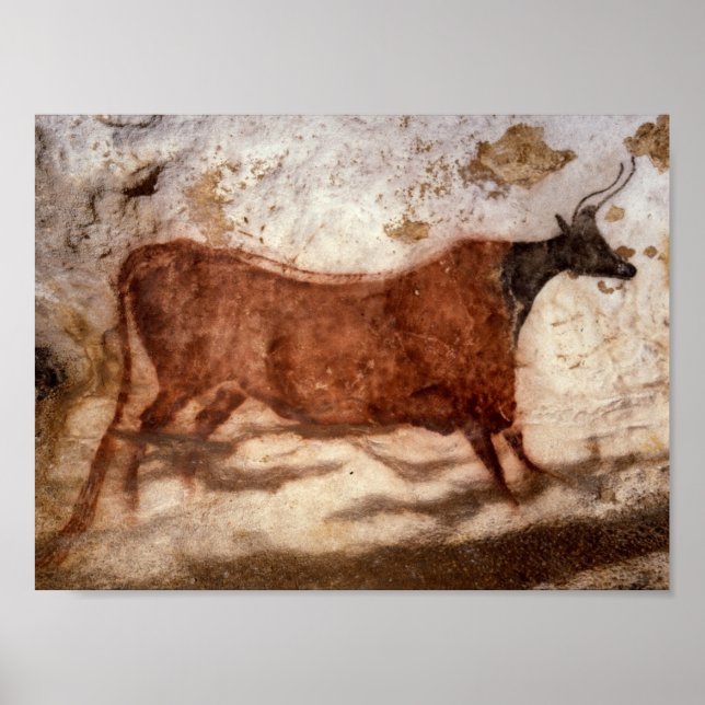 Poster Lascaux Peinture de la grotte (Devant)