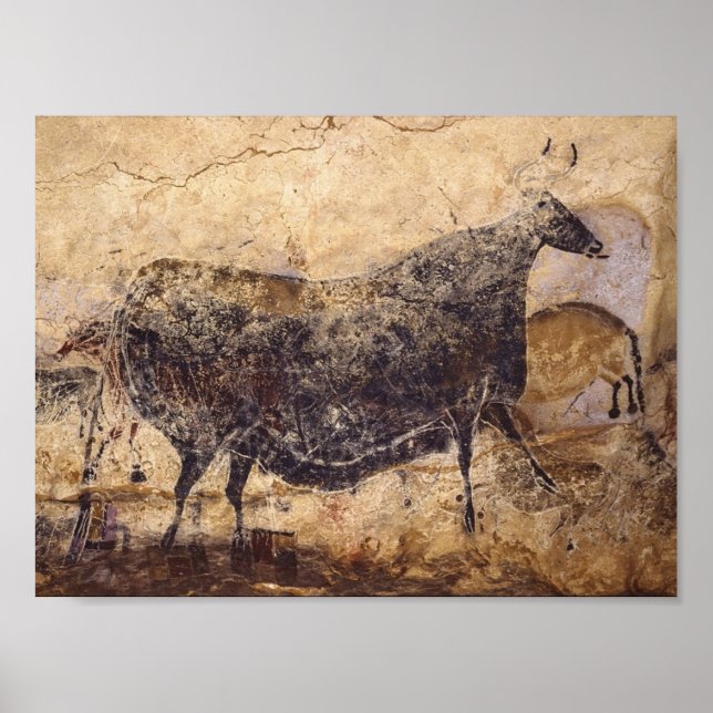 Poster Lascaux Peinture de la grotte (Devant)