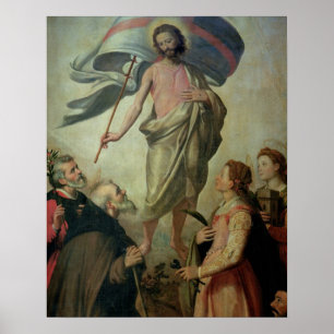 Poster L'ascension du Christ, 1595 (huile sur le panneau)