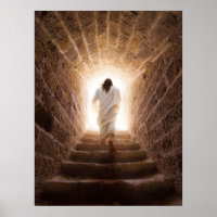 L'Ascension - Jésus Marchant Dans La Lumière
