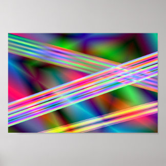 Poster lasers doux art abstrait