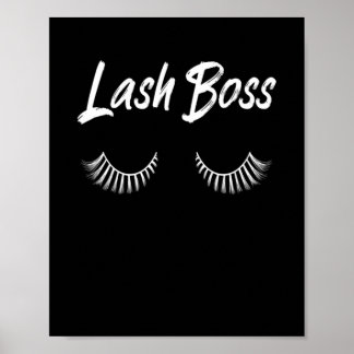 Poster Lash Boss Maquillage Lashes Cosmétiques