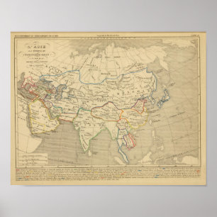 Poster L'Asie, AP 1220 l'an JC