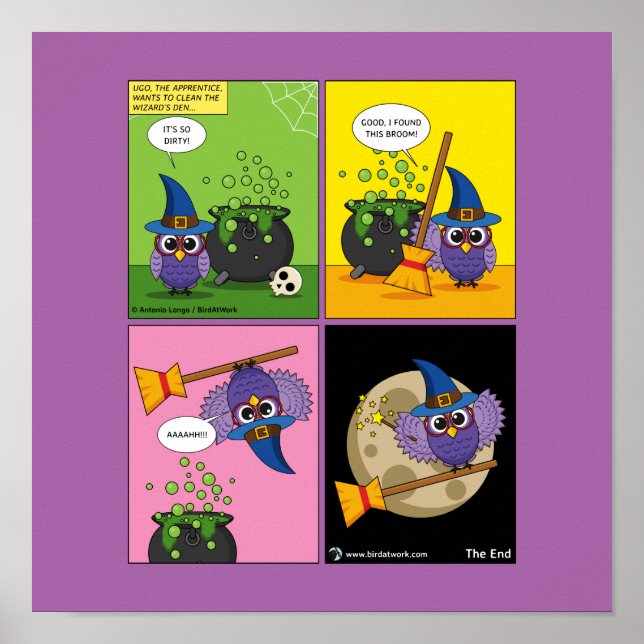 Poster L'Assistant Apprentice - Cleaning Comic (Devant)