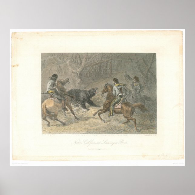 Poster Lassoing a Bear (1178A) (Devant)