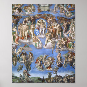Poster Last Judment From The Sistine Chapel By Michelan