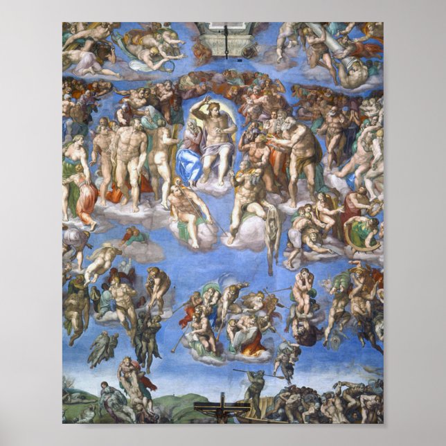 Poster Last Judment From The Sistine Chapel By Michelan (Devant)