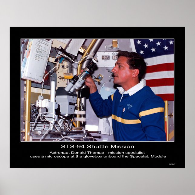 Poster L'astronaute Donald Thomas (Devant)