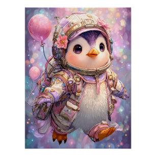 Poster L'astronaute Penguin