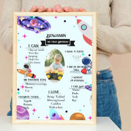 Poster L'astronaute Rocket planet & Outer space jalon