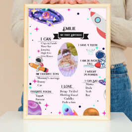 Poster L'astronaute Rocket planet & Outer space jalon