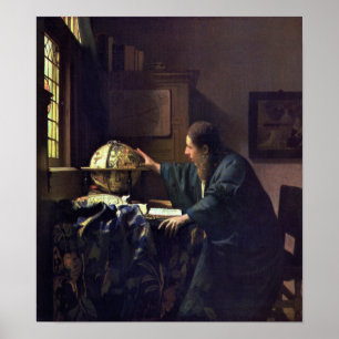 Poster L'astronome par Johannes Vermeer