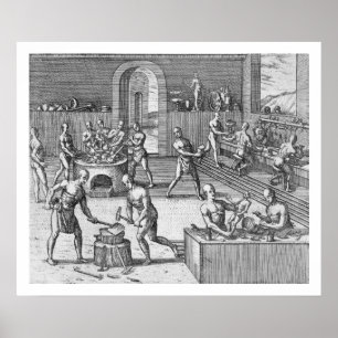 Poster L'atelier des orfèvres d'Atahualpa à Quito, f