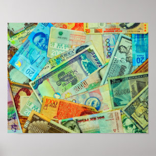 Poster Latin American Currencies