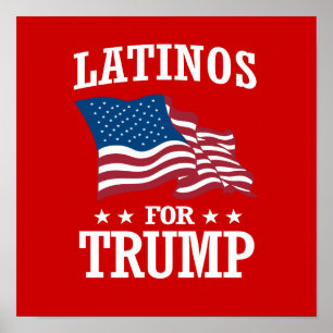 POSTER LATINOS POUR TRUMP