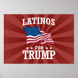 POSTER LATINOS POUR TRUMP