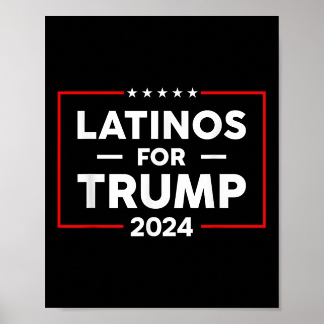 Poster Latinos pour Trump 2024 (Devant)