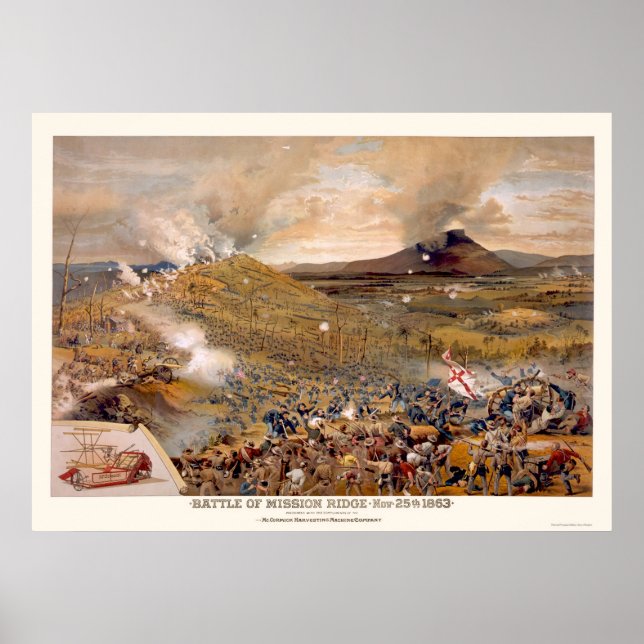 Poster L'attaque de l'Union pendant la bataille de Missio (Devant)