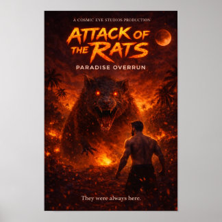Poster L'Attaque des rats — Le Paradis envahi