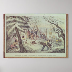 Poster L'atterrissage des pèlerins chez Plymouth