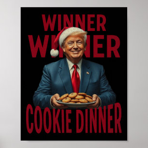 Poster Lauréat du dîner Cookie Dinner Funny Trump 2024 47