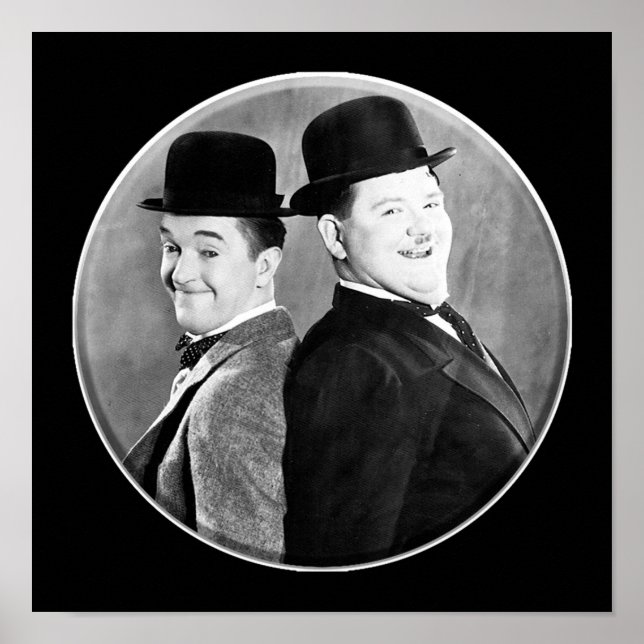Poster LAUREL AND HARDY Stan Laurel et Oliver Hardy in t (Devant)