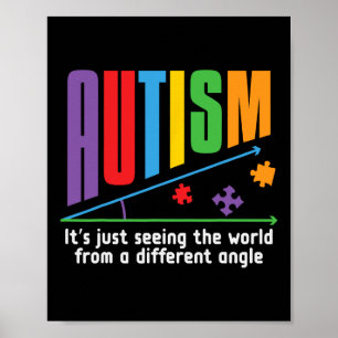 Poster L'autisme, c'est juste voir le monde sous un angle