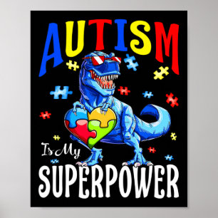 Poster L'autisme est ma superpuissance Sensibilisation su