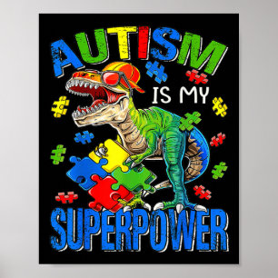 Poster L'autisme est ma superpuissance Sensibilisation su