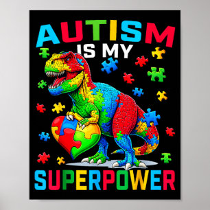 Poster L'autisme est un super pouvoir autisme sensibilisa