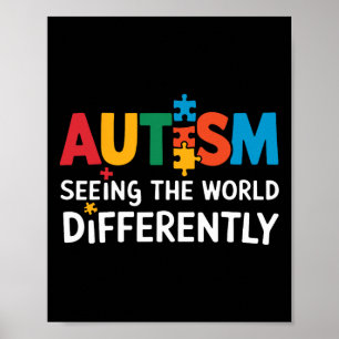 Poster L'Autisme Voit Le Monde Différemment L'Autisme