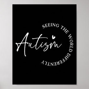 Poster L'Autisme Voit Le Monde Différemment L'Autisme