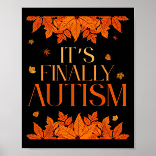 Poster L'automne dernier de l'autisme