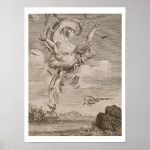 Poster L'automne d'Icare, 1731 (gravure)