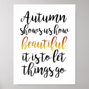 Poster L'automne nous montre