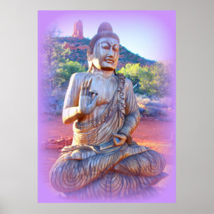 Poster lavande aura buddha