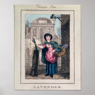 Poster Lavande, barre de temple, des 'cris de London