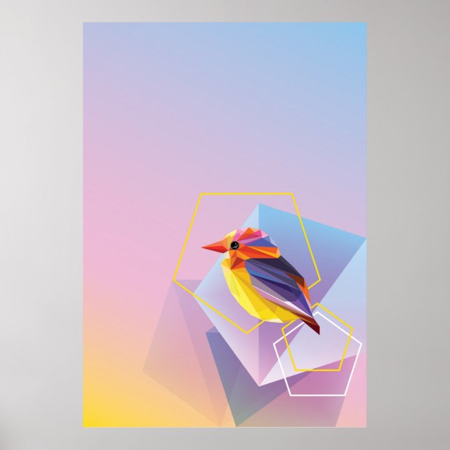 Poster Lavande En Colibri Bleu (Devant)