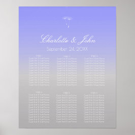 Poster Lavande violette Ombre gris clair Poste