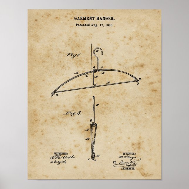 Poster Lave-linge Décor Hanger Blueprint Mur Art (Devant)