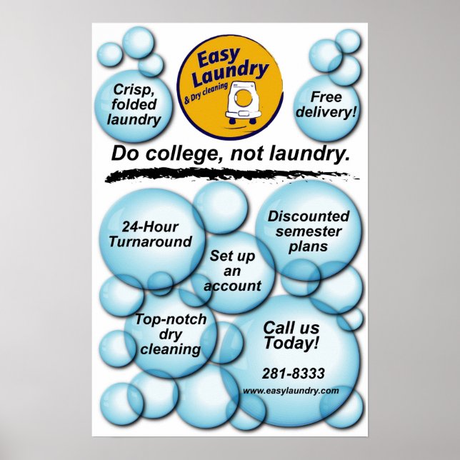 Poster Lave-linge facile (Devant)