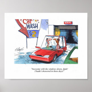 Poster Lave-voiture