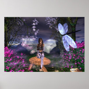 Poster LavenderGlitter féerique