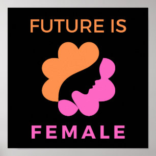 Poster L'Avenir Est Femme Féministe