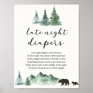 Poster L'aventure commence l'ours tard la nuit Diapeurs P