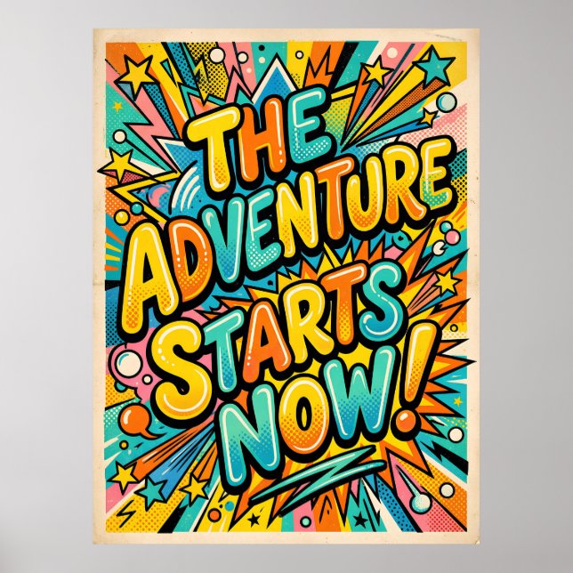 Poster l'aventure commence maintenant (Devant)
