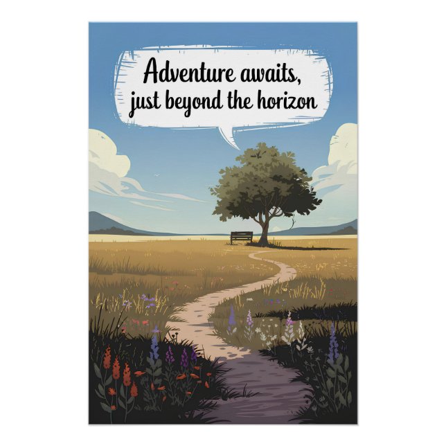 Poster L'aventure vous attend, au-delà de l'horizon (Devant)