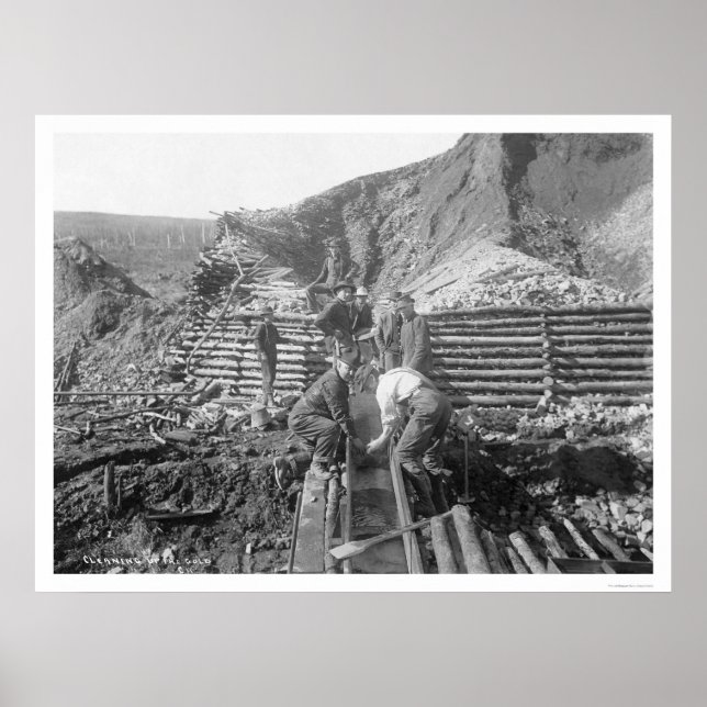 Poster Laver De L'Or En Alaska 1916 (Devant)